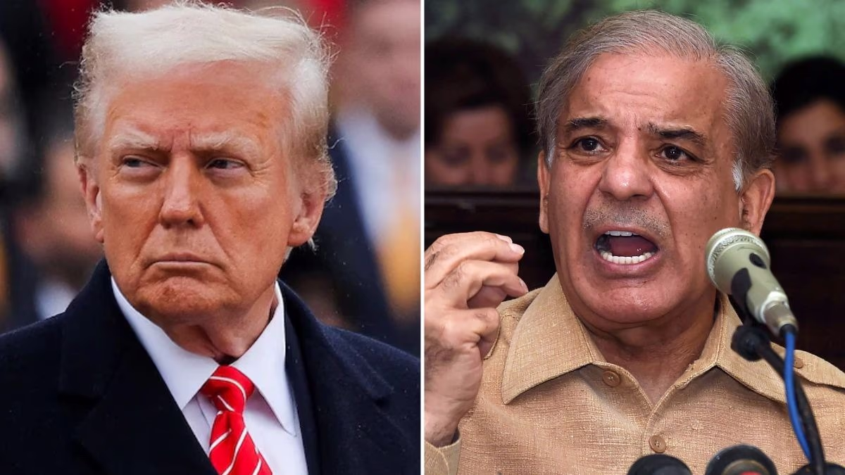 US President Donald Trump and Pakistan Prime Minister Shahbaz Sharif
