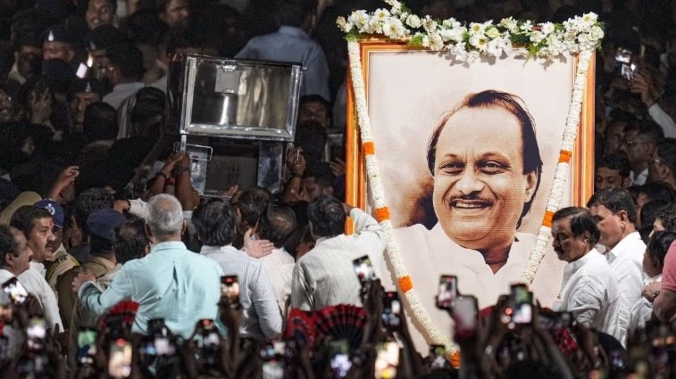 Ajit Pawar's last rites held in Baramati