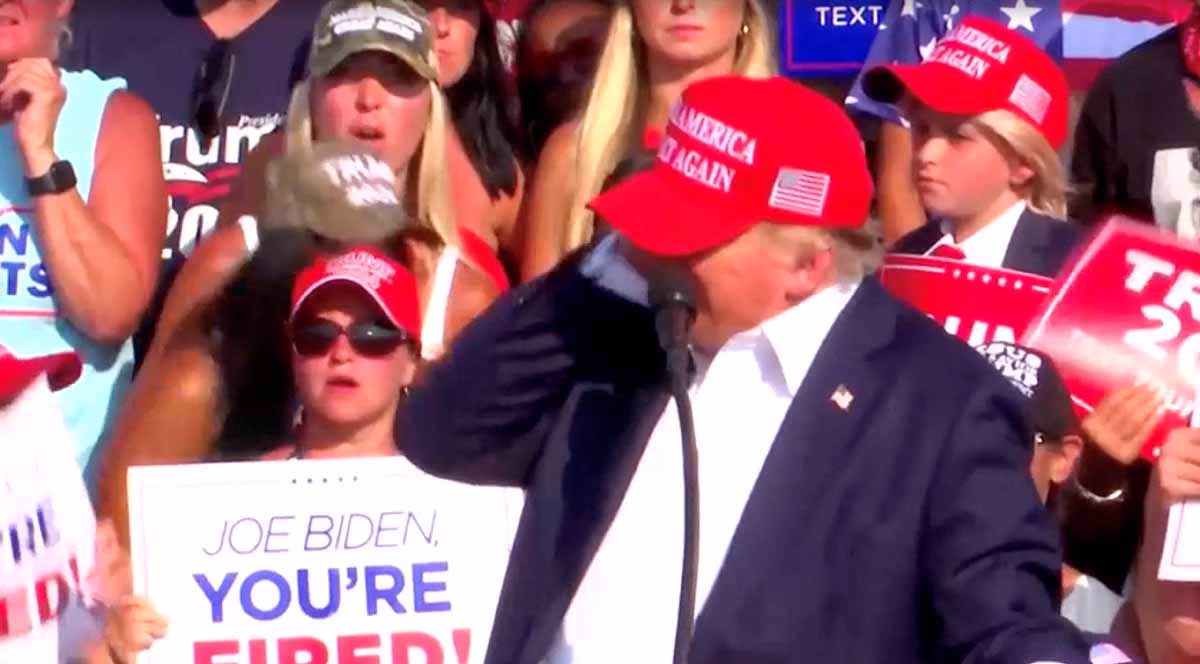 A harrowing moment of assassination attempt on Donald Trump
