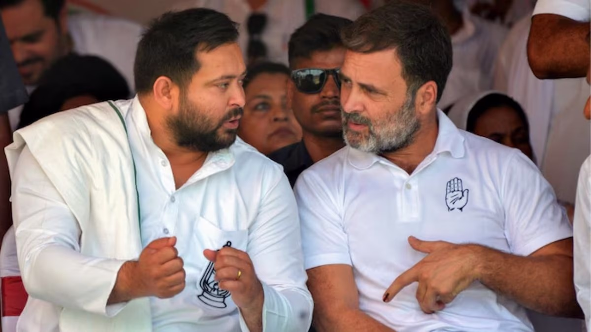 Could personal tensions between Rahul Gandhi and Tejashwi Yadav be weakening the Grand Alliance? (Photo: PTI)