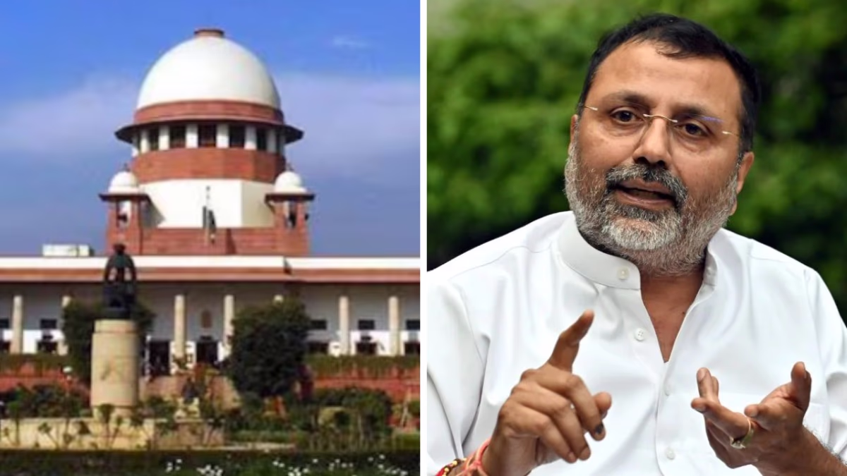 Hearing in Supreme Court on Nishikant Dubey case.
