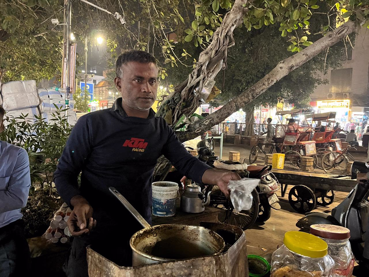 Dreary scene near Red Fort post-blast