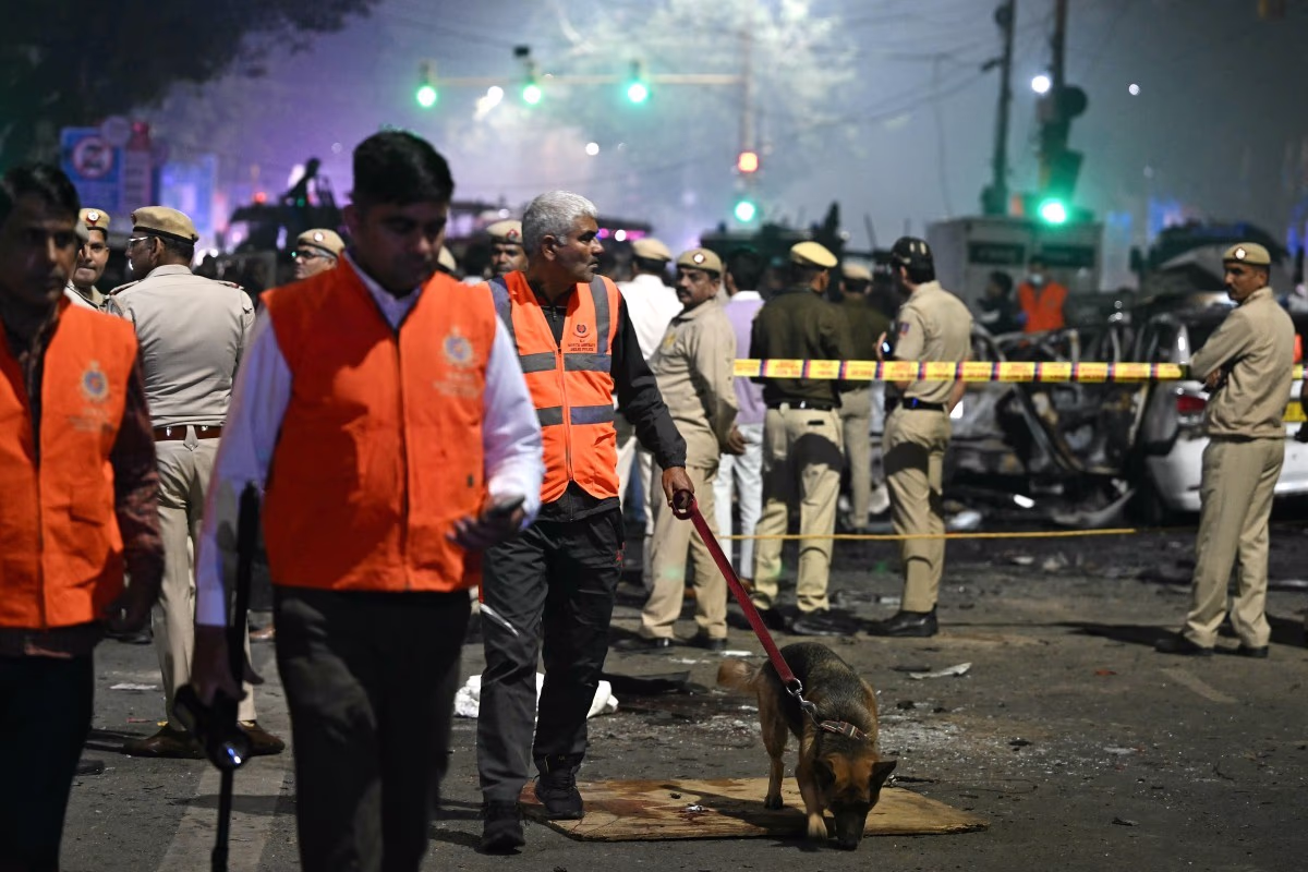 Blast in Delhi (Image credit: AFP)