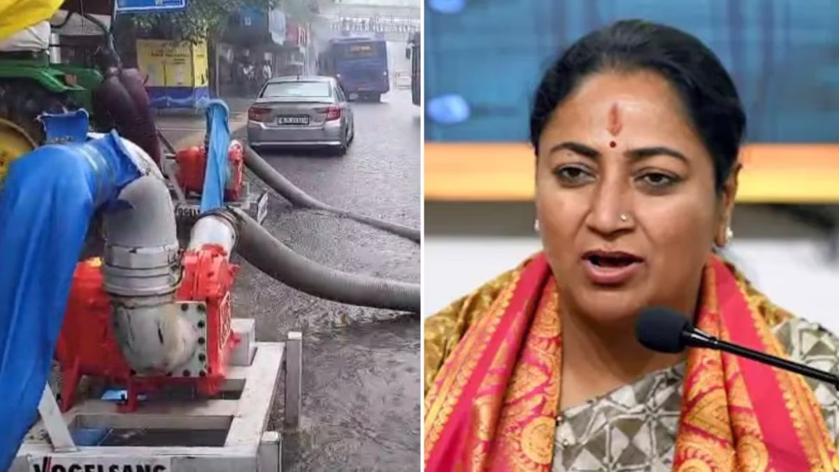 Rekha Gupta taking strict action against waterlogging in Delhi (Photo: PTI)