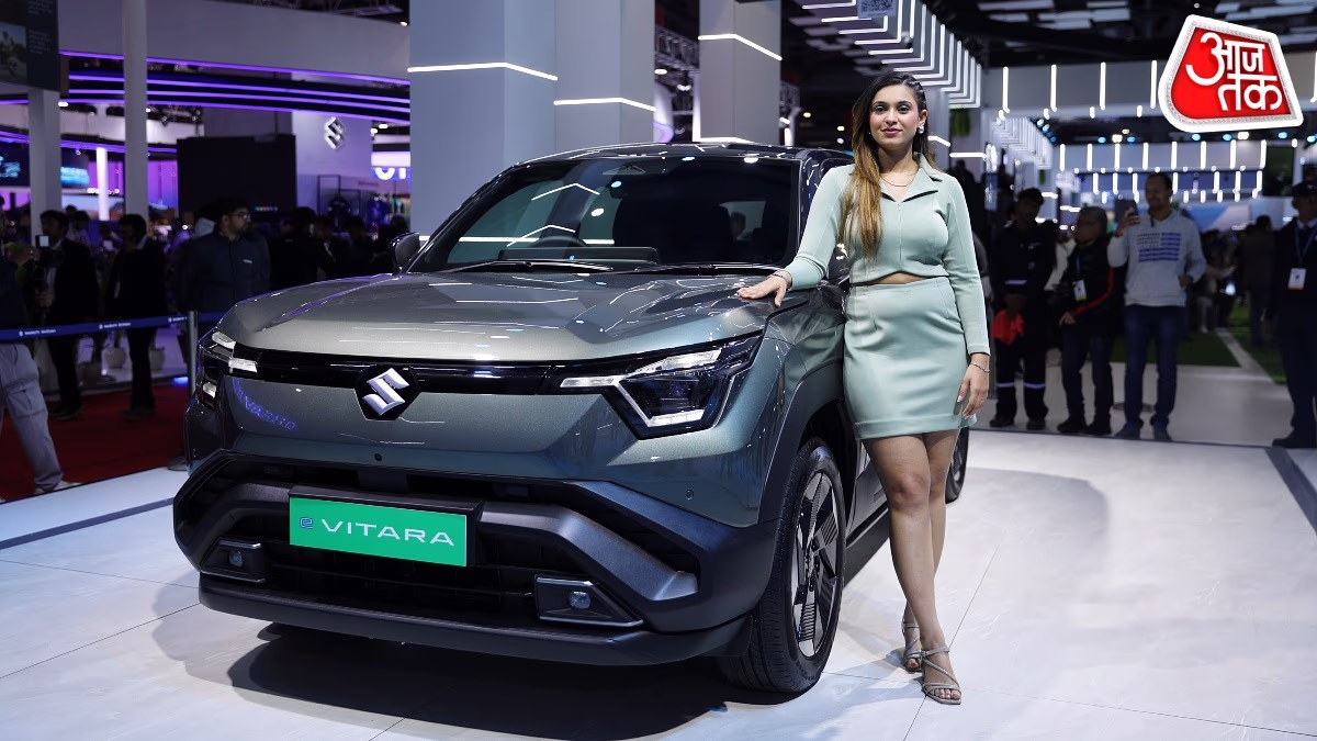 Maruti e-Vitara at the India Mobility Global Expo