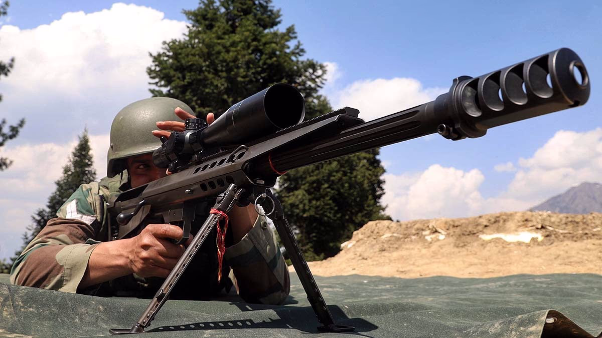 Indian Army sniper taking aim at terrorists. (File Photo: Getty)