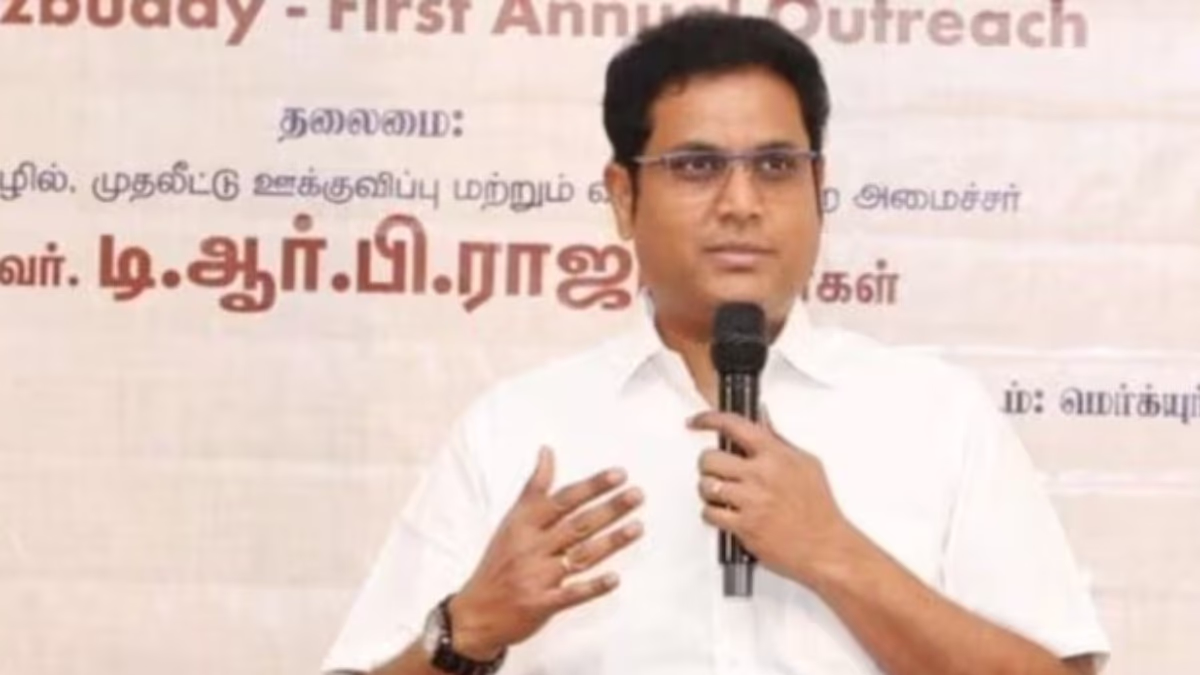TRB Raja Launches a Strike on Opposition Over Tamil Nadu's Double-Digit Growth (Photo: Instagram/@TRBRajaa)