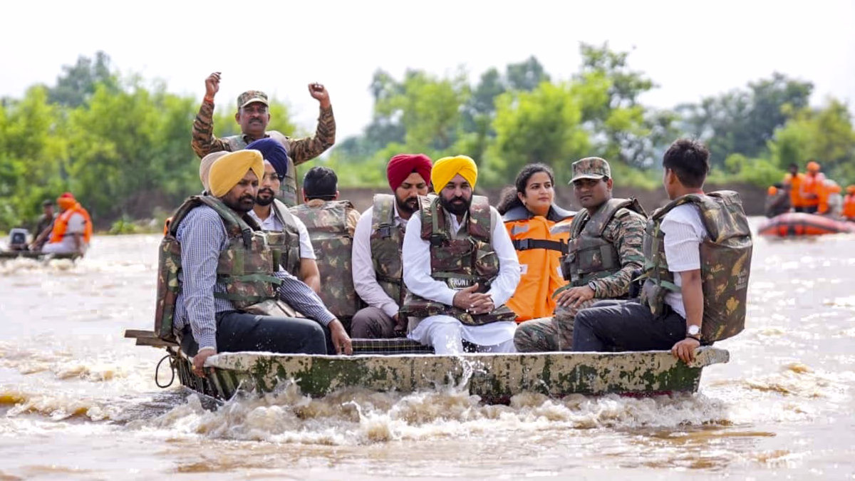 Punjab faces one of the most severe flood disasters in decades. This natural calamity has claimed 43 lives, devastating crops over 171,000 hectares. AAP appeals to the central government for assistance.