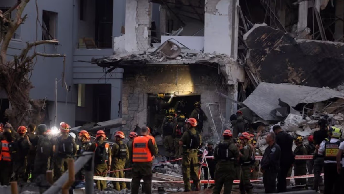 Ruined Israeli infrastructure after Iranian attack (Photo- Reuters)