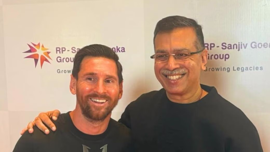 Messi meets Sanjiv Goenka during India visit (Photo: ITG)