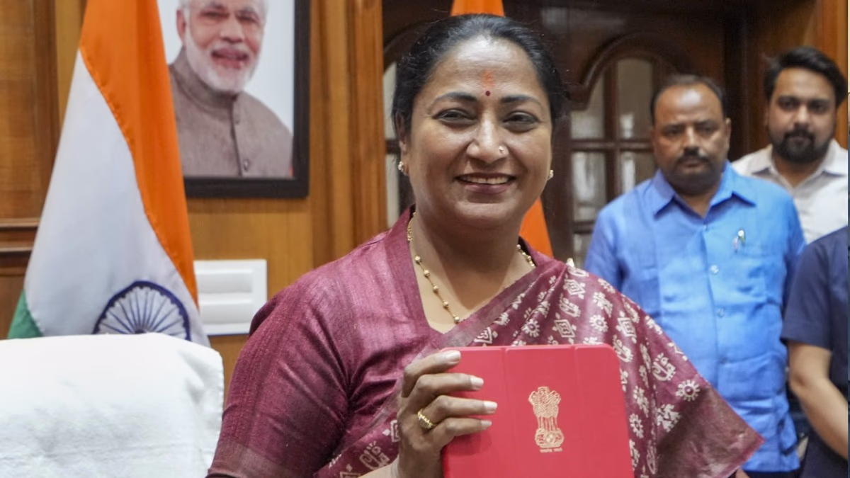 Delhi's Chief Minister Rekha Gupta.