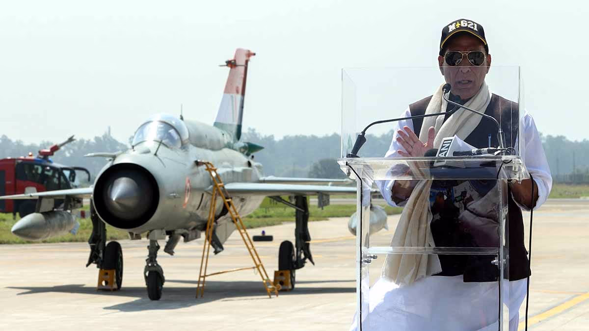 MiG-21 farewell with Rajnath Singh