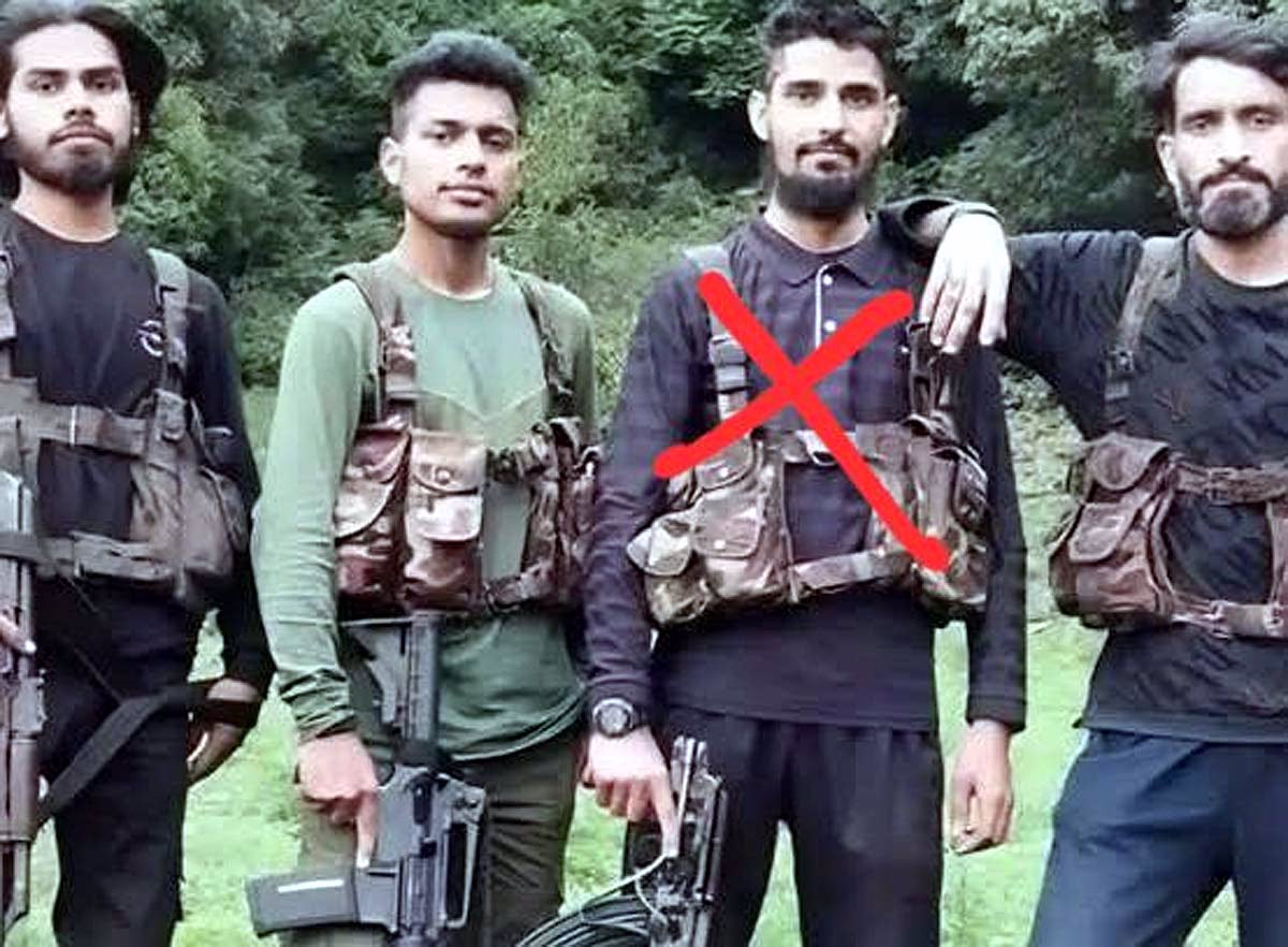 Images from the encounter showing the neutralized mastermind of the Pahalgam attack, Hashim Musa