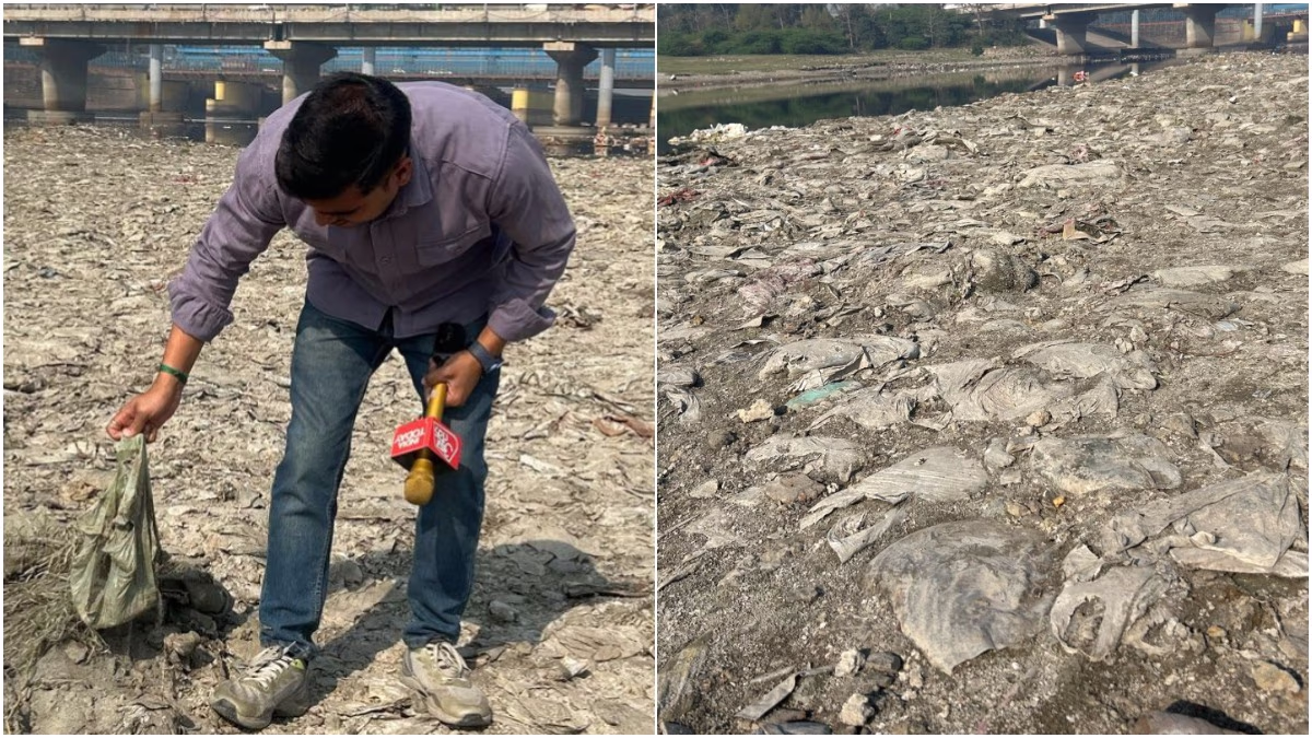 Delhiites Have Turned the Yamuna into a 'Plastic Beach'