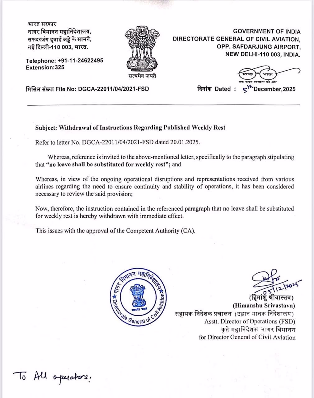 resolution to IndiGo roster crisis