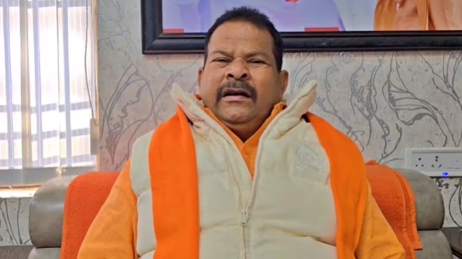 Former BJP MLA Raghavendra Pratap Singh makes controversial comments during 'Ram Ram Dangal' in Siddharthnagar, UP.