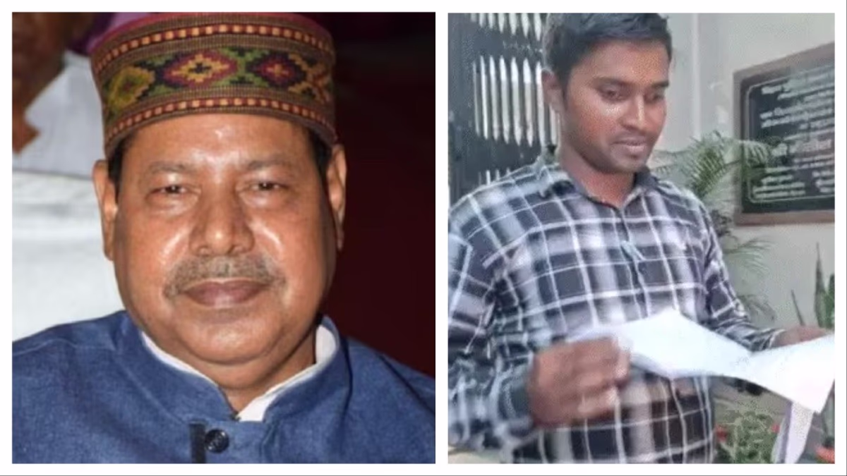 MLA Bhai Virendra and Panchayat Secretary- (Photo ITG)