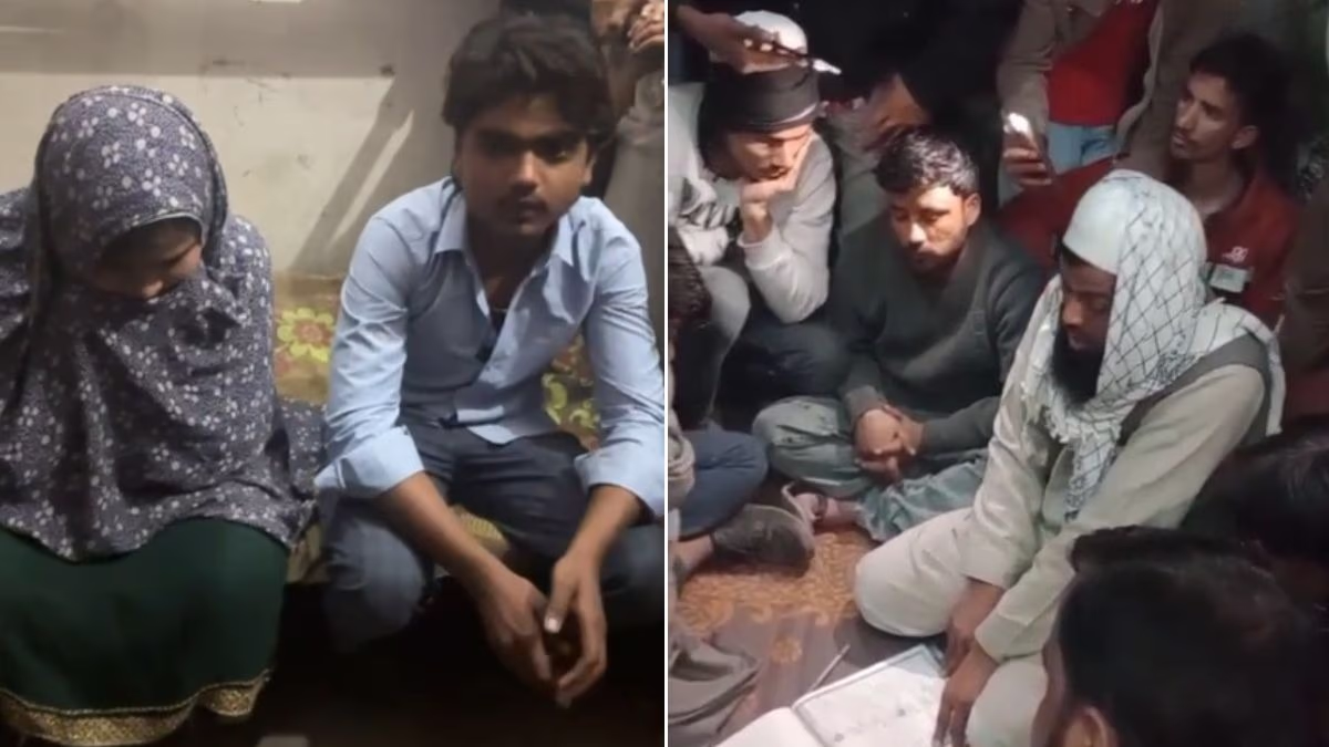 Post-community meeting, the couple weds. (Photo: Screengrab)