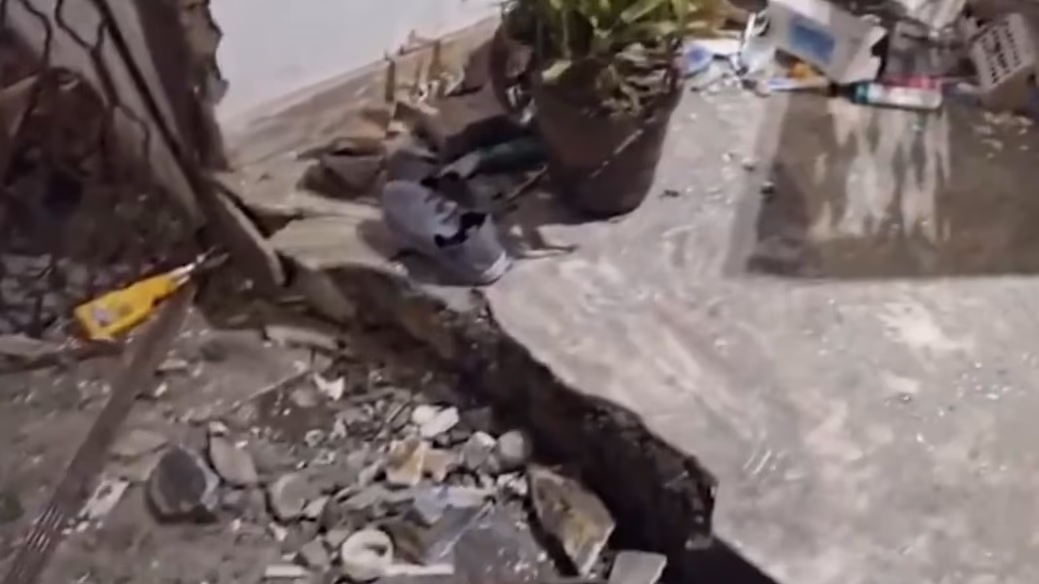 Explosion near Gurdaspur policeman's house. (Photo Source @Social Media)