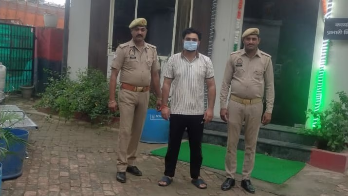 Rohit Bhati in Police Custody. (Photo: Arvind Ojha/ITG)