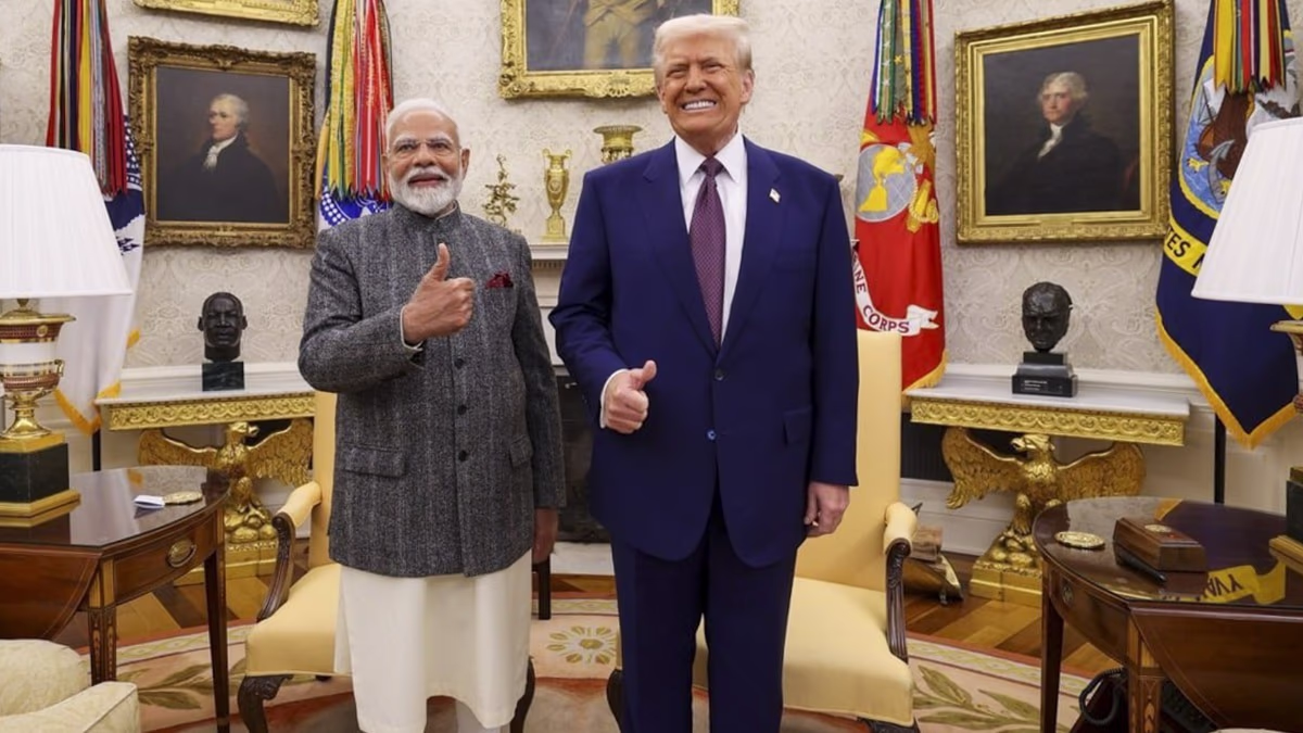 Meeting held in the US between PM Modi and Donald Trump.