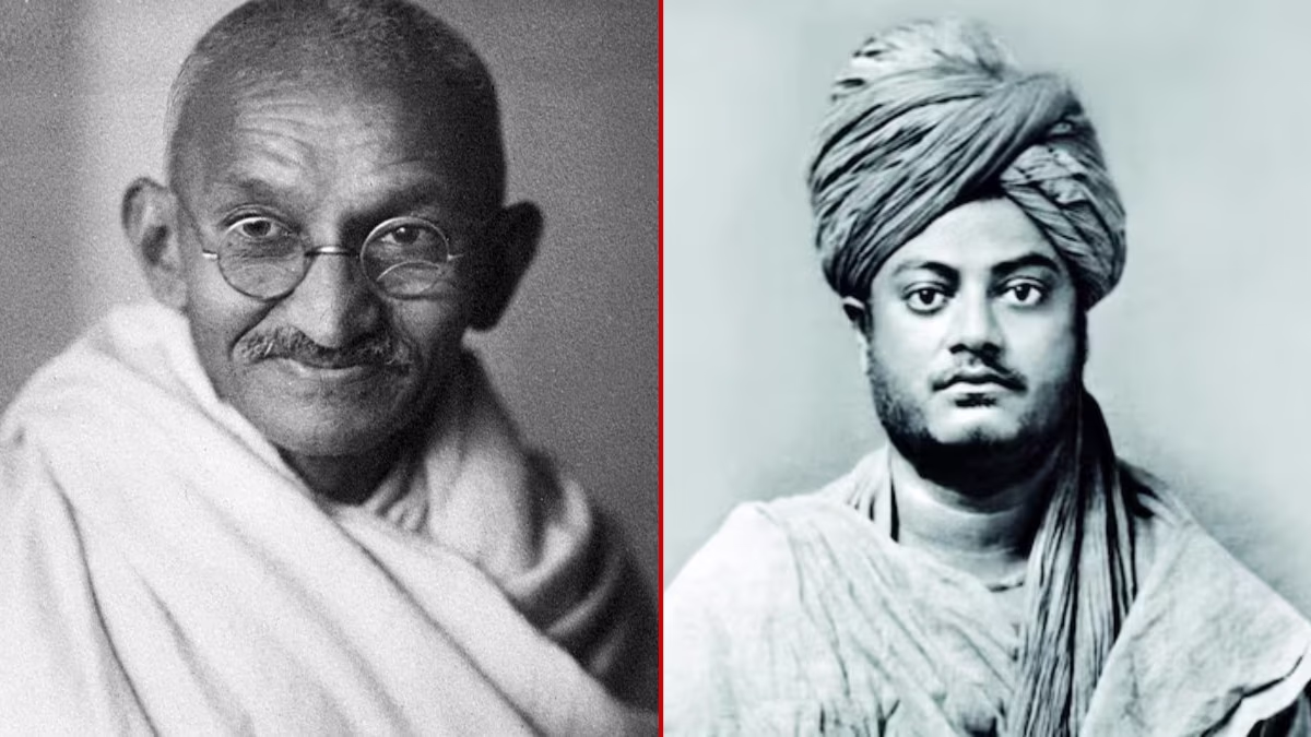 Swami Vivekananda and Mahatma Gandhi both had spiritual tendencies.