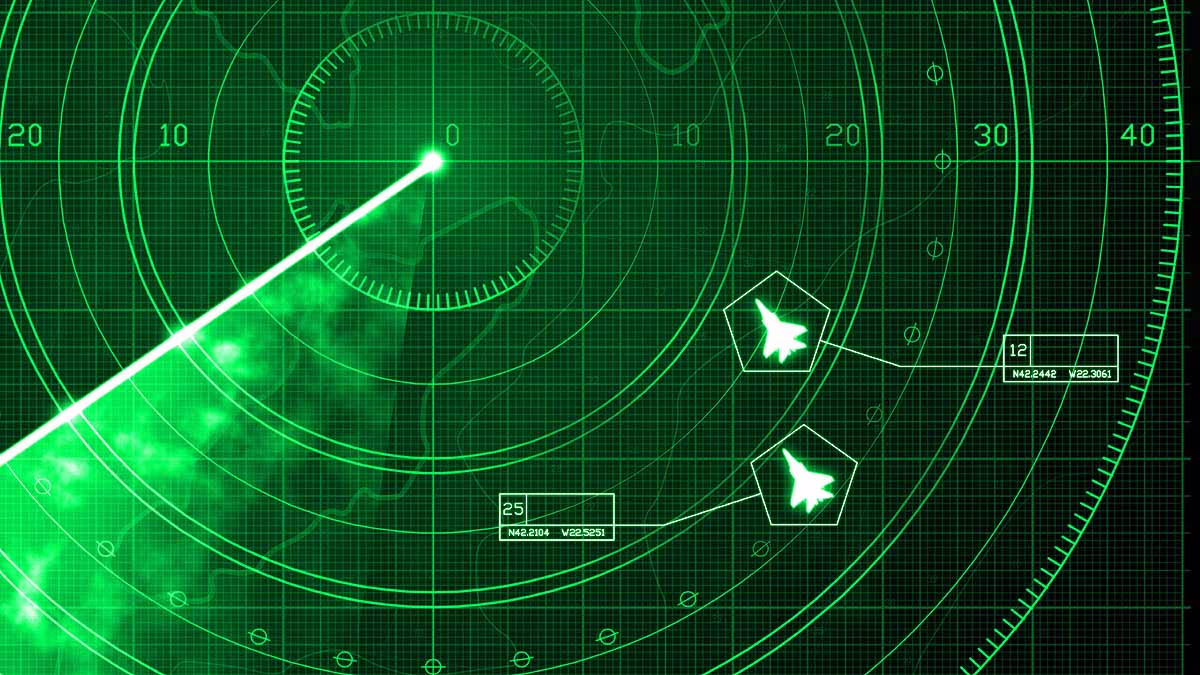 Fire-control radar lock