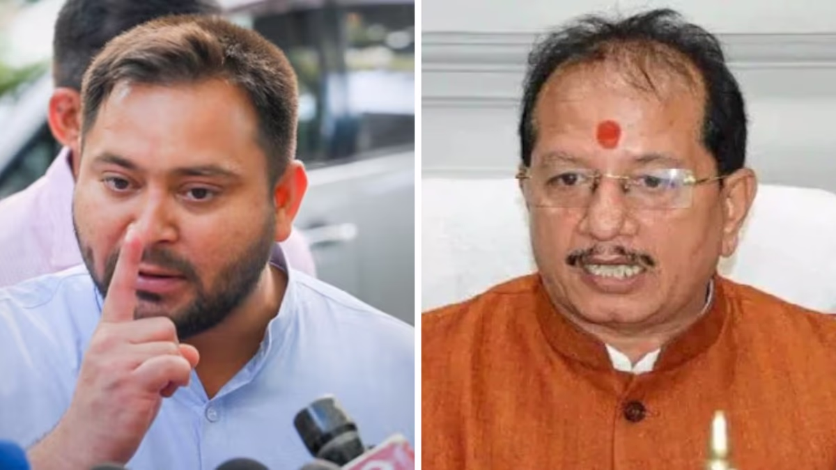 RJD leader Tejashwi Yadav claims Deputy CM Vijay Sinha has two voter cards (File Photo)