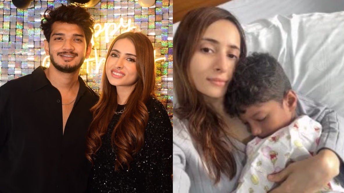 Munawar Faruqui, Mehzabeen Faruqui enduring challenging times with their son in the hospital as shared on Instagram.