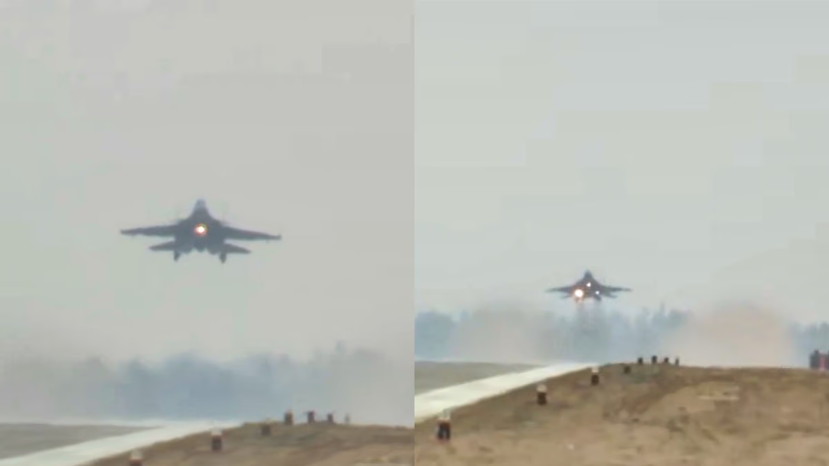 Air Force showcases strength on the Ganga Expressway (Photo: PTI)