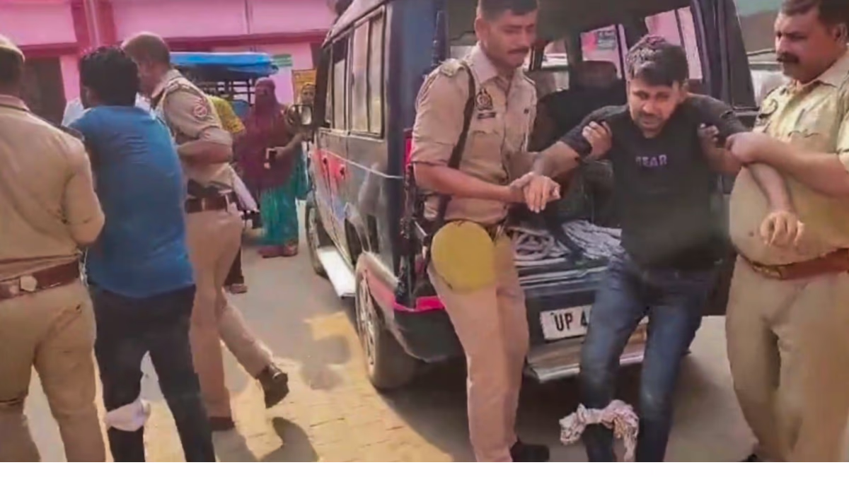 Encounter occurred Thursday afternoon in Nanpara, Bahraich, near Nepal border. Police arrested main suspect in Ramgopal Mishra's murder.